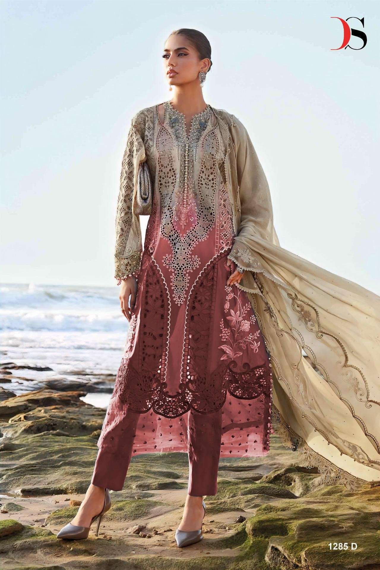 MARIA B PREMIUM EMBROIDERED 25 - 2 D.NO.:1285 DEEPSY SUITS
